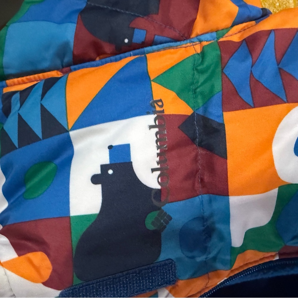 Columbia Kids Multicolor Geometric Snowsuit - Blue Green Orange - Picture 5 of 5